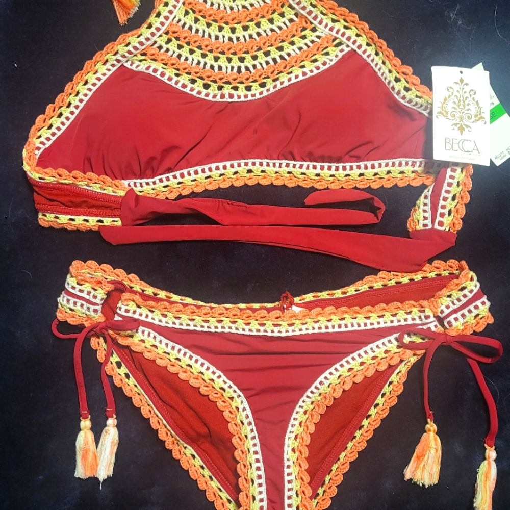 BECCA CROCHET 2 PIECE SWIMSUIT